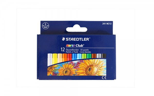 پاستل روغنی 12 رنگ استدلر (Staedtler) مدل 241NC12