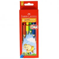 مداد رنگی 6 رنگ فابر کاستل (Faber Castell) مدل جانبو