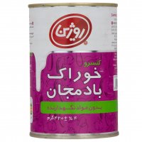 کنسرو خوراک بادمجان روژین مقدار 420 گرم