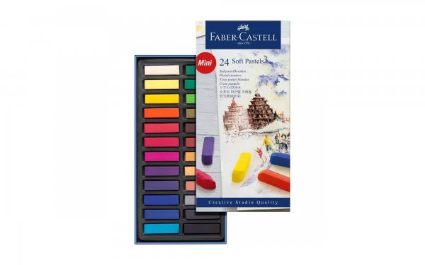 پاستل گچی 24 رنگ فابر کاستل (Faber Castell) سری Creative Studio Quality