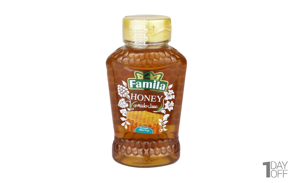 عسل طبیعی فامیلا مقدار 250 گرم