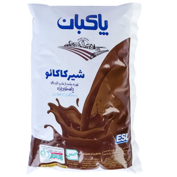 شير کاکائو کم چرب نایلونی پاکبان مقدار 800 میلی‌لیتر