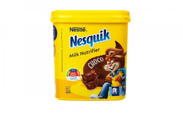پودر مخلوط کاکائو کم‌چرب شیرین نسکوئیک نستله (Nestle) مدل Milk Nutrifier مقدار 450 گرم
