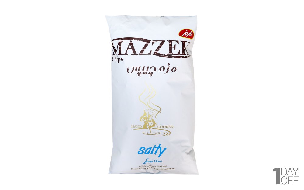 مزه چیپس نمکی مزمز مقدار 140 گرم