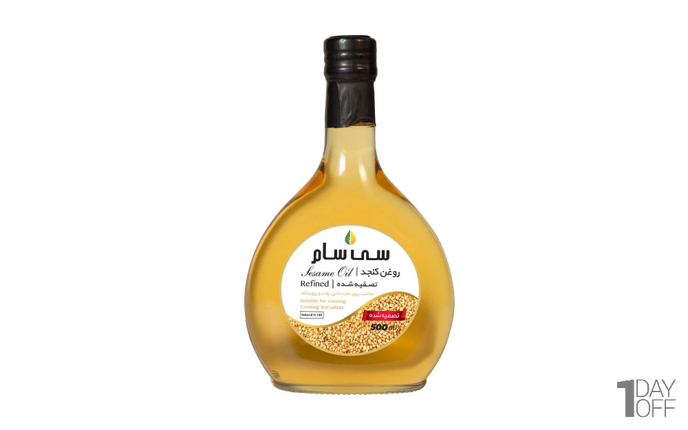 روغن کنجد تصفیه شده سی‌سام مقدار 500 میلی‌لیتر