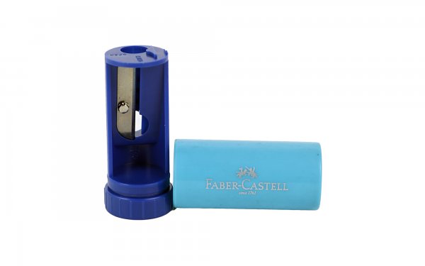 تراش استوانه مخزن‌دار فابر کاستل (Faber Castell) رنگ آبی