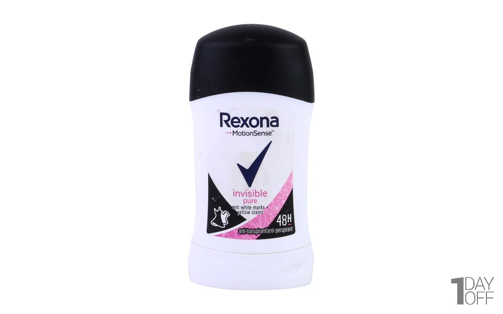استیک ضدتعریق زنانه Invisible Pure رکسونا (Rexona) مقدار 40 میلی‌لیتر
