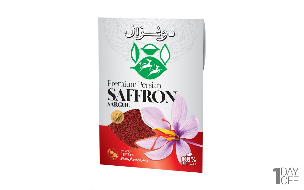  زعفران سرگل ممتاز دوغزال مقدار 1 گرم