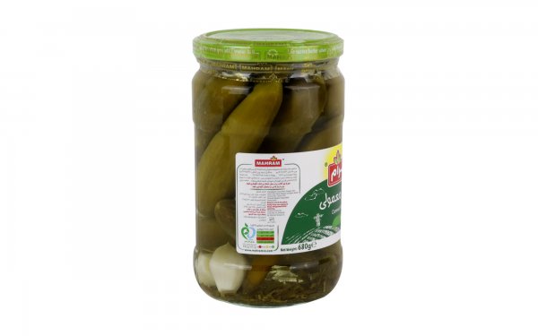 کنسرو خیارشور معمولی مهرام مقدار 680 گرم