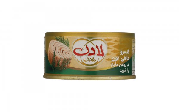 کنسرو ماهی تون در روغن‌ مایع با شوید لادن مقدار 180 گرم