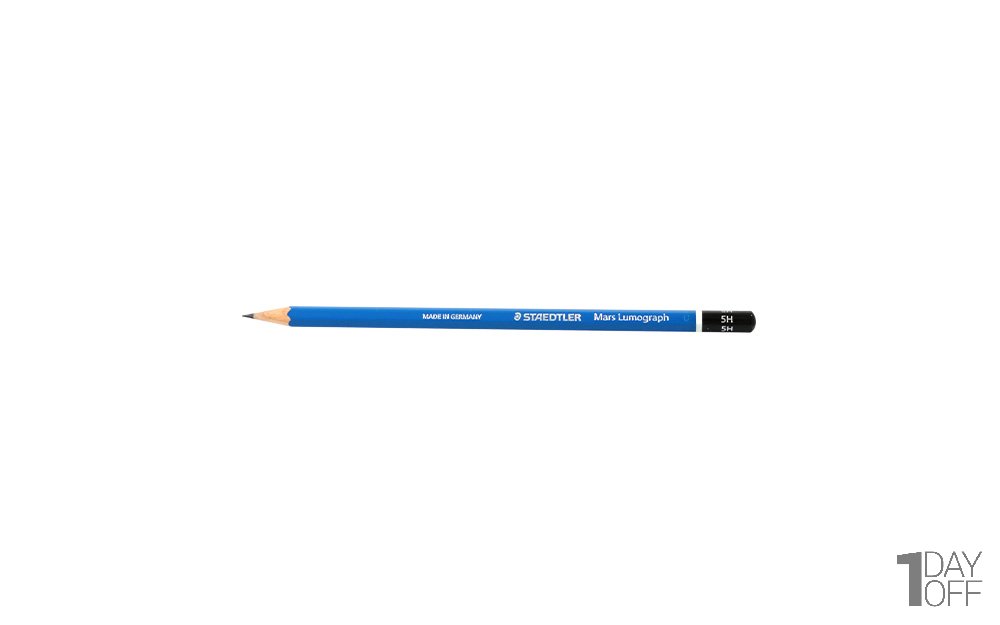 مداد  مشکی طراحی استدلر (Staedtler) مدل Mars Lumograph نوع 5H