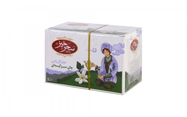 چای سبز با عطر یاس کیسه‌ای سحرخیز بسته 20 عددی