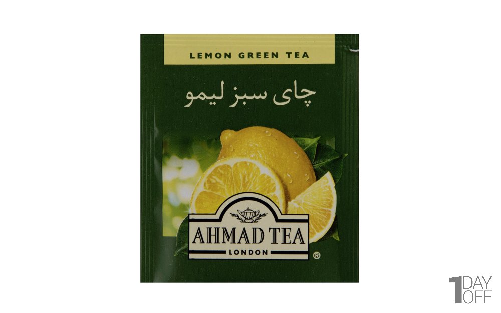 چای کیسه‌ای سبز لیمو احمد بسته 25 عددی
