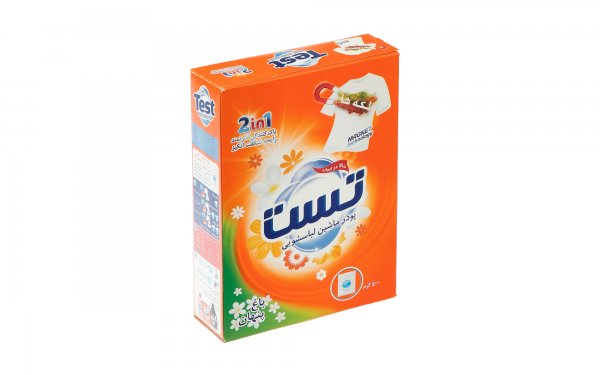 پودر ماشین لباسشویی 2 در 1 باغ پنهان تست مقدار 500 گرم