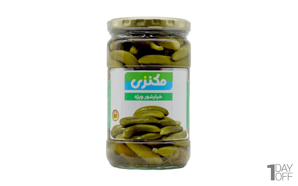 خیارشور ویژه مکنزی مقدار 680 گرم