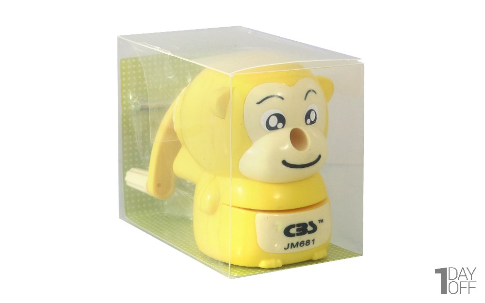  تراش رومیزی سی‌بی‌اس (CBS) مدل JM681 سری فانتزی طرح میمون رنگ زرد