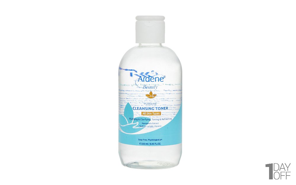 تونر پاک‌کننده صورت آردن مدل Purifying مقدار 250 میلی‌لیتر