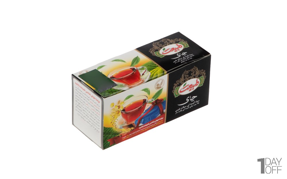  چای سیاه کیسه‌ای سیلان نفیس طبیعت بسته 25 عددی