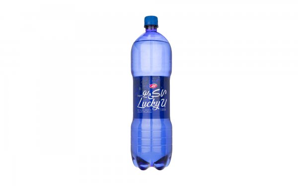 آب معدنی گازدار لاکی یو کاله مقدار 1.5 لیتر