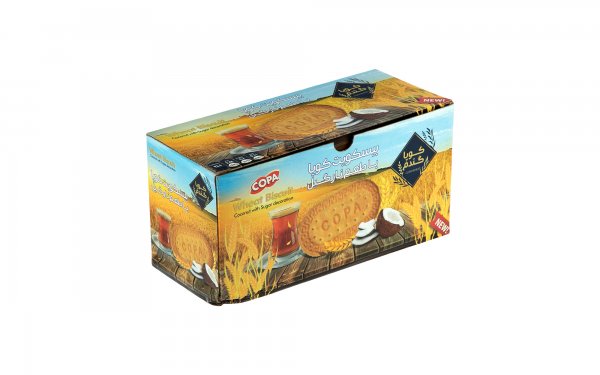 بیسکویت پذیرایی نارگیلی کوپا مقدار 900 گرم