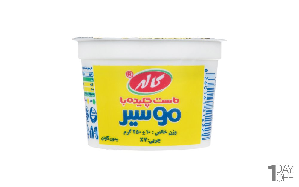 ماست چکیده موسیر کاله مقدار 250 گرم