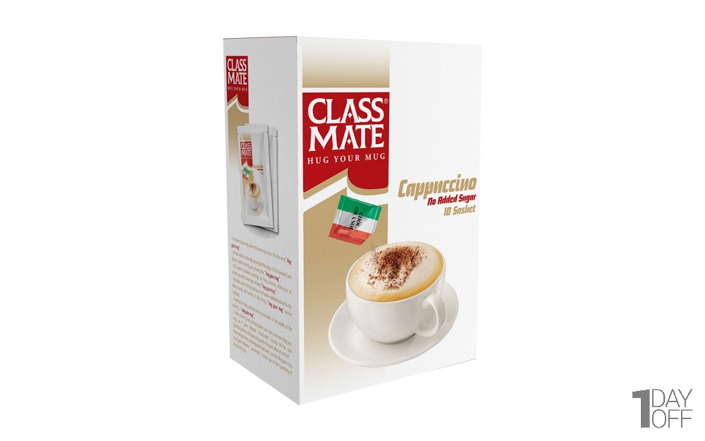 پودر کاپوچینو بدون شکر کلس‌میت (Class Mate) بسته 10 عددی