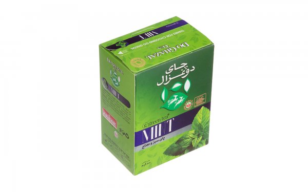 چای سبز و نعناع دوغزال مقدار 100 گرم 