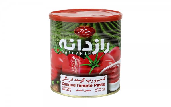 رب گوجه‌فرنگی رازدانه سحرخیز مقدار 800 گرم