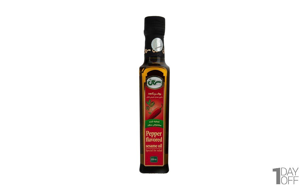 روغن کنجد با طعم فلفل سمن مقدار 250 میلی‌لیتر 