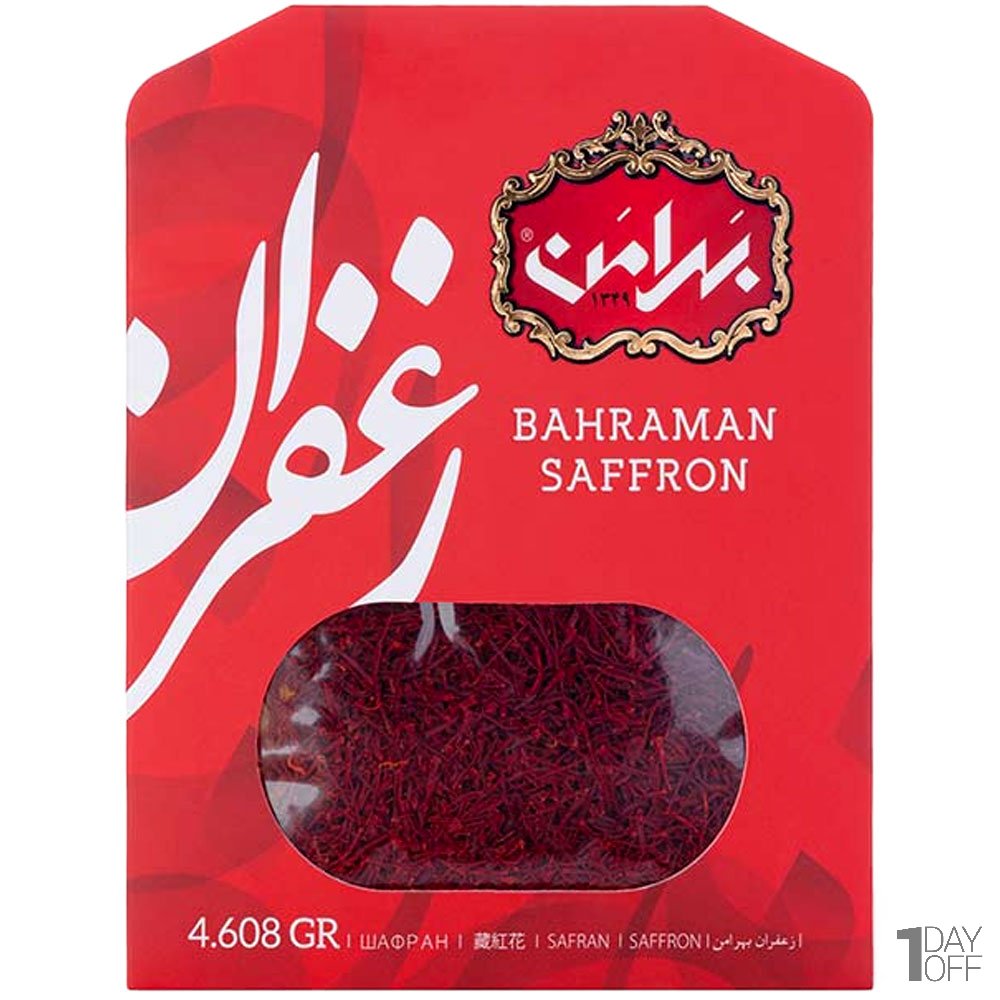 زعفران سرگل بهرامن مقدار 1 مثقال (4.608 گرم)