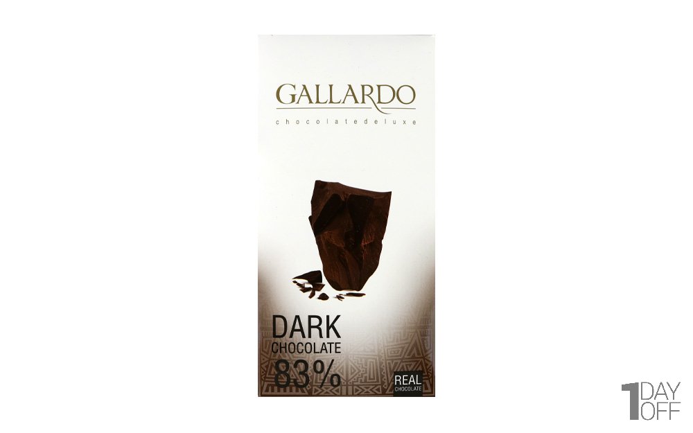 شکلات تلخ 83 درصد گالاردو فرمند مقدار 80 گرم