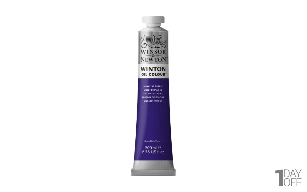 رنگ روغن وینزور (Winsor) سری Winton مقدار 200 میلی‌لیتر رنگ DIOXAZINE PURPLE