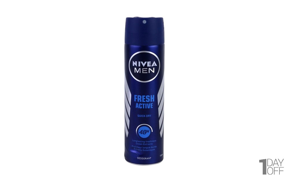 اسپری ضدتعریق مردانه Fresh Active نیوا (Nivea) مقدار 150 میلی‌لیتر