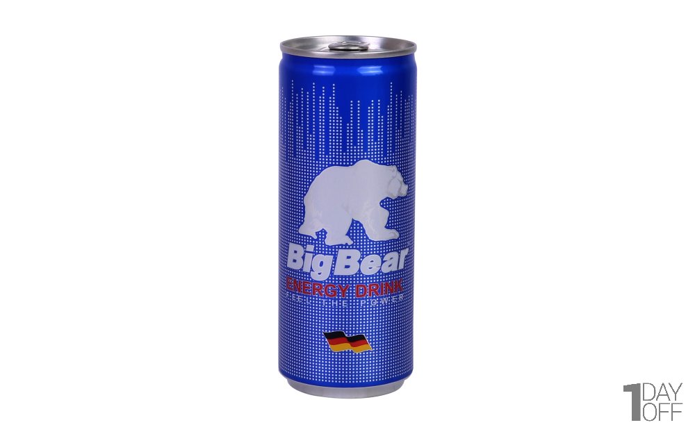 نوشابه انرژی‌زا بیگ‌بر (Big Bear) مقدار 250 میلی‌لیتر