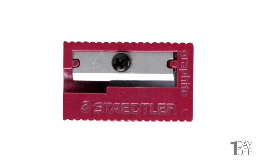 تراش استدلر (Staedtler) مدل Graphite نوع فلزی رنگ قرمز