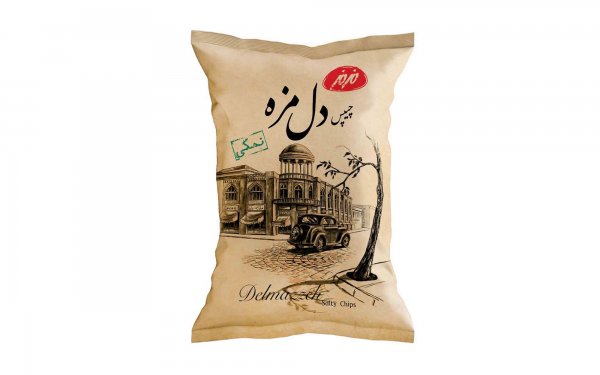 چیپس دل مزه نمکی مزمز مقدار 90 گرم