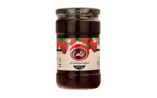 مربا توت‌فرنگی ژیکاس مقدار 870 گرم