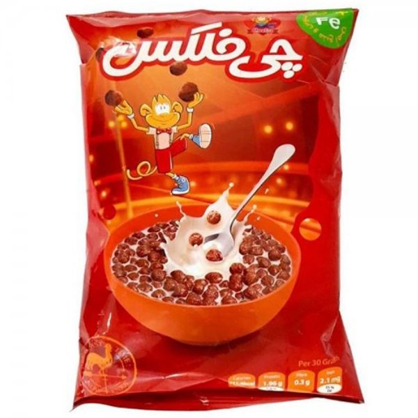 غلات صبحانه توپی کاکائویی چی‌فلکس چی‌توز مقدار 105 گرم