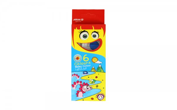 آبرنگ  6 رنگ آریا 