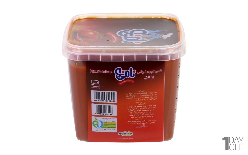 سس گوجه‌فرنگی تند نامی‌نو مقدار 1200 گرم