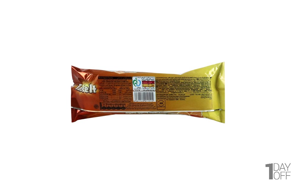 بیسکویت کرم‌دار با طعم پرتقال تیست‌ایت شیرین‌عسل مقدار 45 گرم