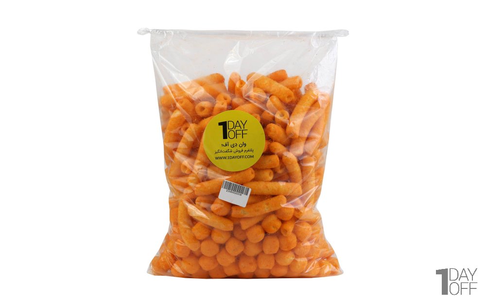 اسنک ویژه مهمانی و دورهمی مخلوط توپی و لوله‌ای مقدار 350 گرم 