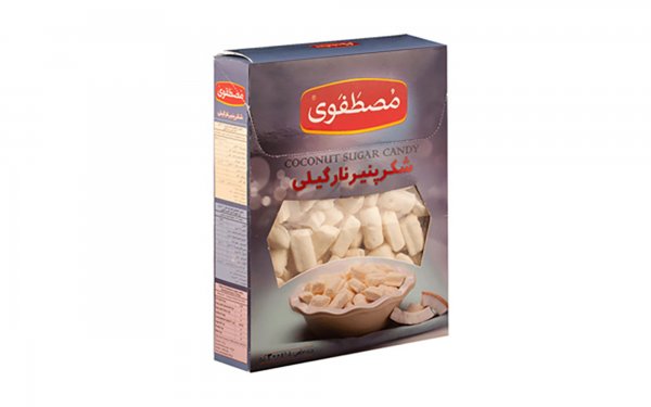 شکر پنیر نارگیلی مصطفوی مقدار 300 گرم