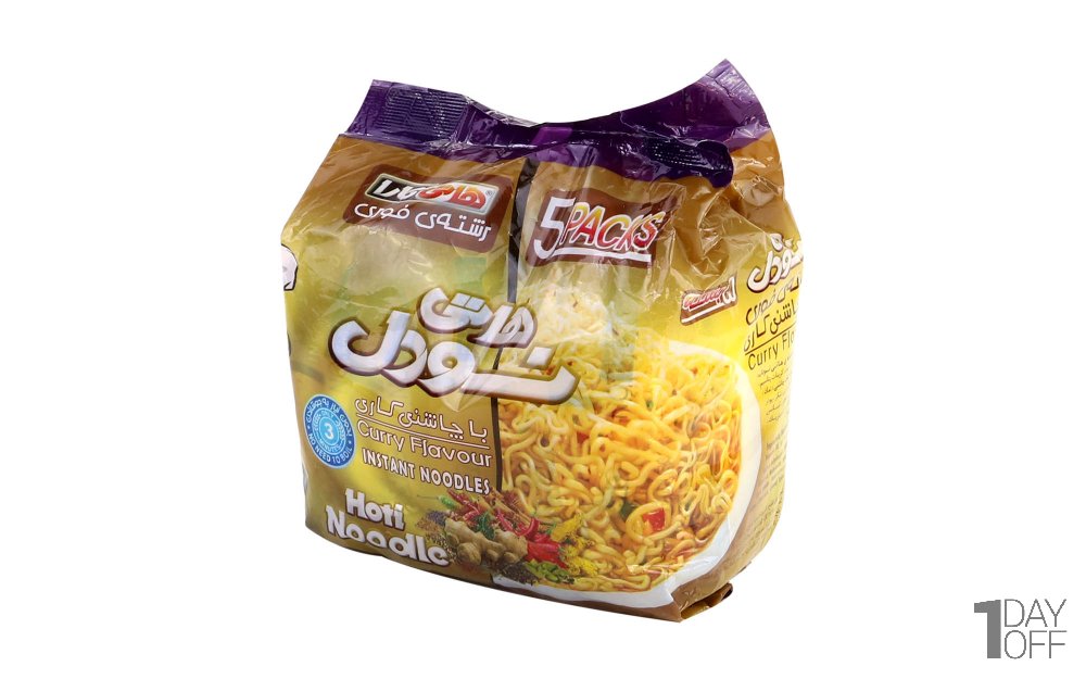 بسته 5 عددی نودل کاری هاتی‌کارا گلستان مقدار 75 گرم