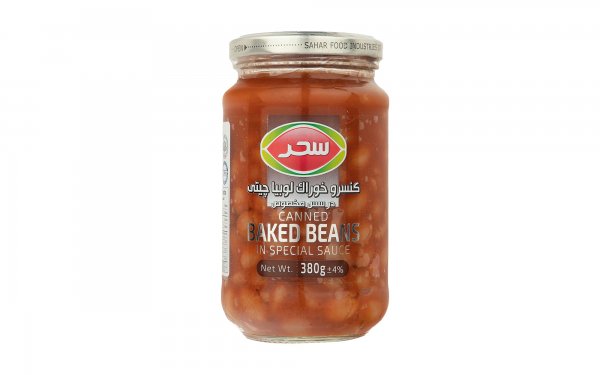 کنسرو خوراک لوبیا چیتی با سس مخصوص سحر مقدار 380 گرم 