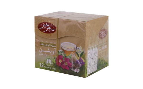دمنوش آویشن گل ختمی سحرخیز بسته 12 عددی