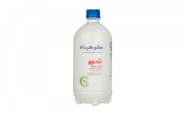 شیر نیم‌چرب ارگانیک کوهپناه مقدار 940 میلی‌لیتر