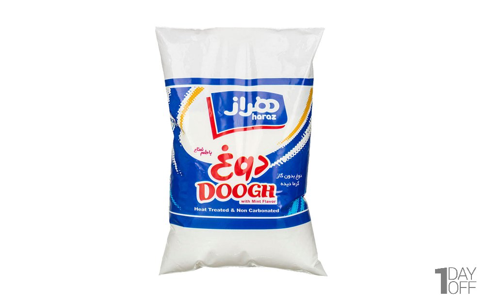 دوغ نایلونی بدون گاز با طعم نعنا هراز مقدار 900 میلی‌لیتر