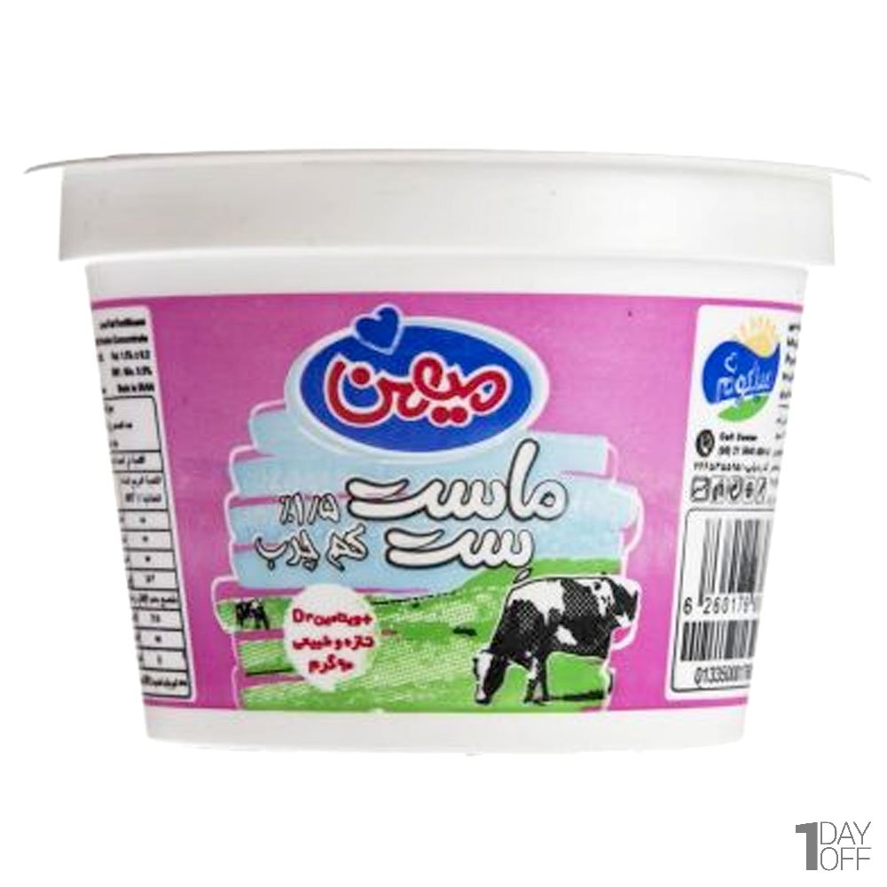 ماست تک نفره کم چرب میهن