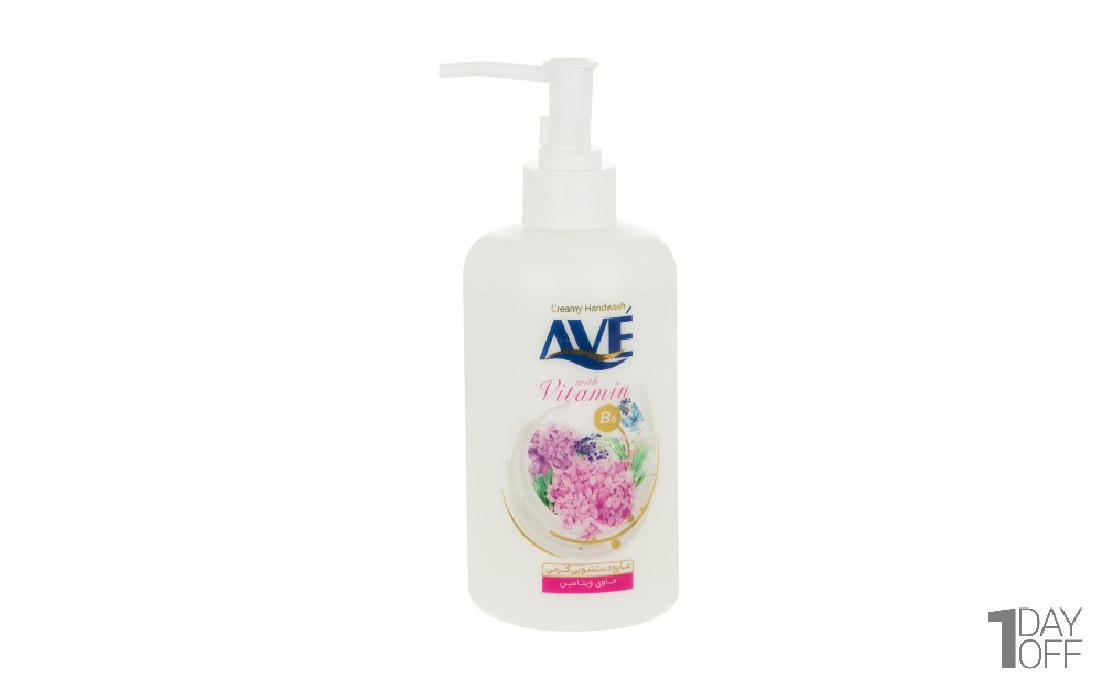  مایع دستشویی کرمی حاوی ویتامین B5 مدل Pink Flower مدل مقدار 450 گرم